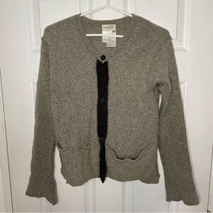 Mondi Vintage Merino Wool Cozy Cardigan Sweater 42